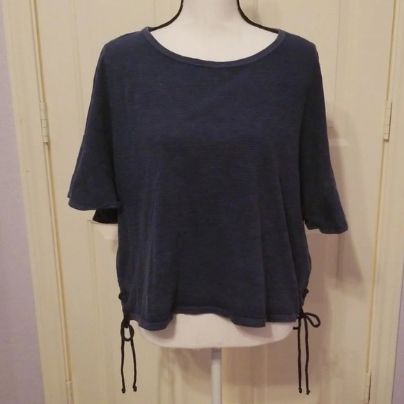Lucky Brand Tops - Lucky Brand Crop Top Shirt Side Ties L